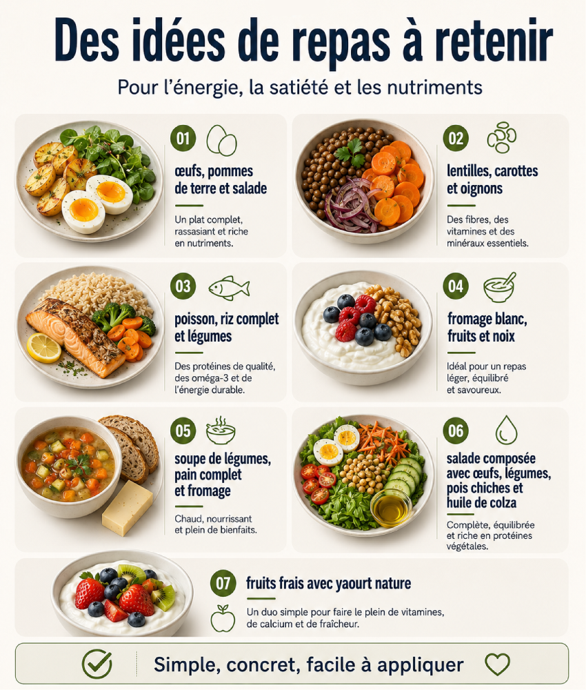 Exemples de repas simples