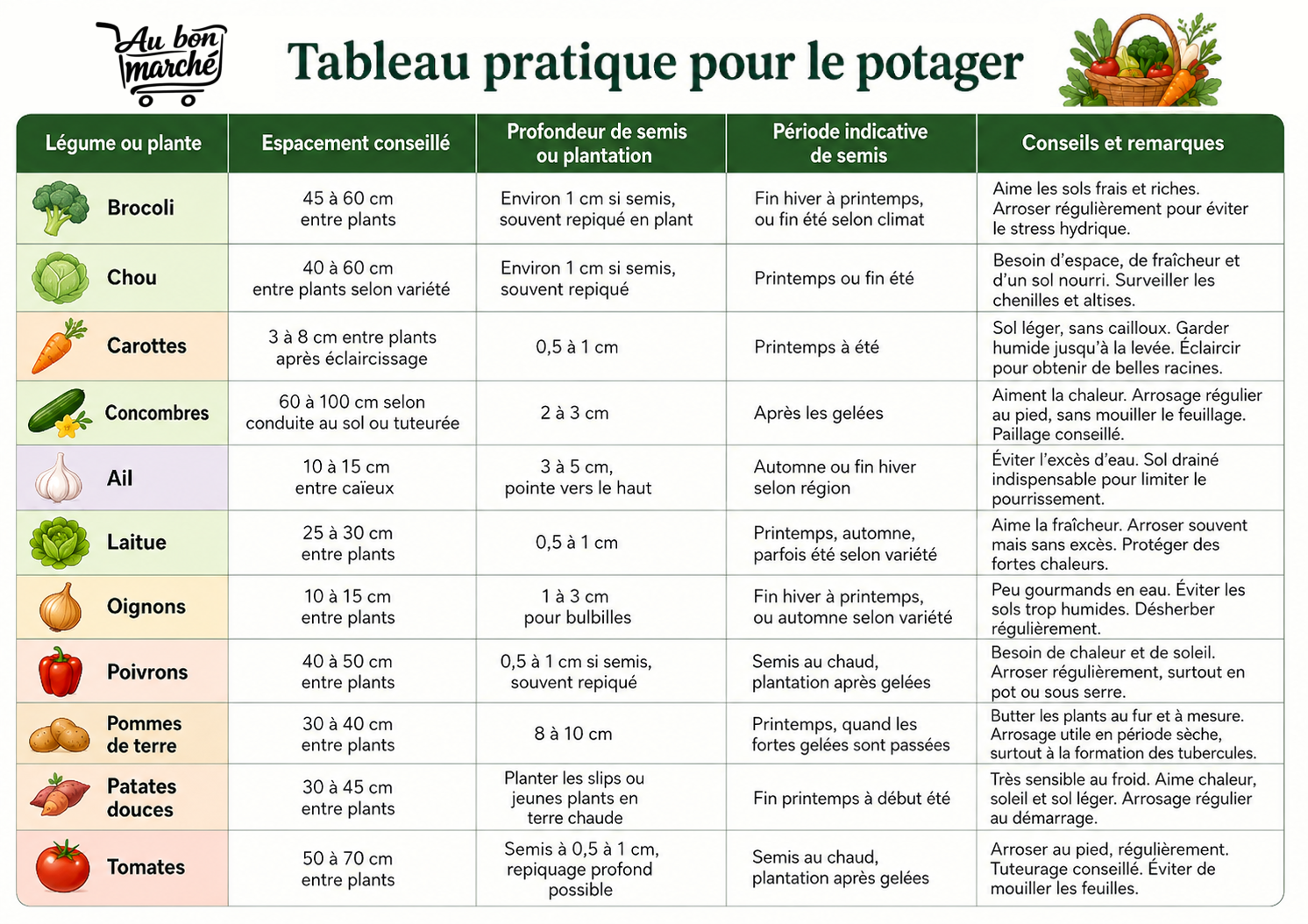 tableau pratique aubonmarché