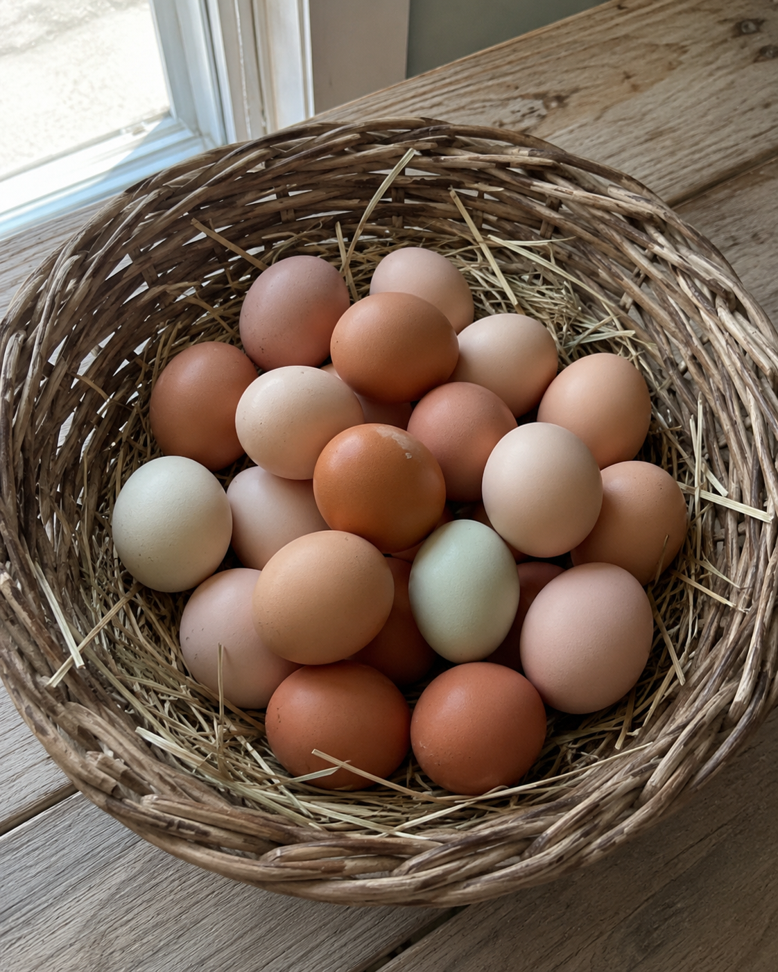 oeuf frais de poule